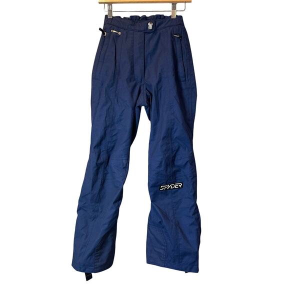 Spyder Size 4 Women's Ski Pants Snowboard Navy Blue Thinsulate XT.L 10000 - Picture 1 of 10